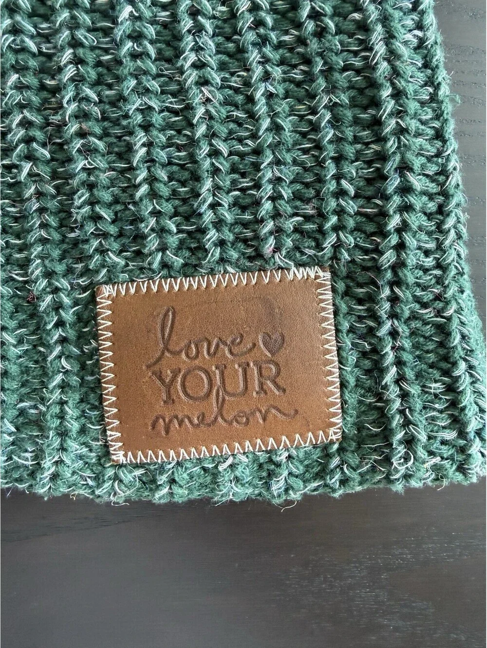 Love Your Melon 2 Beanie Hats Women's One Size Green/Gray Classic Style